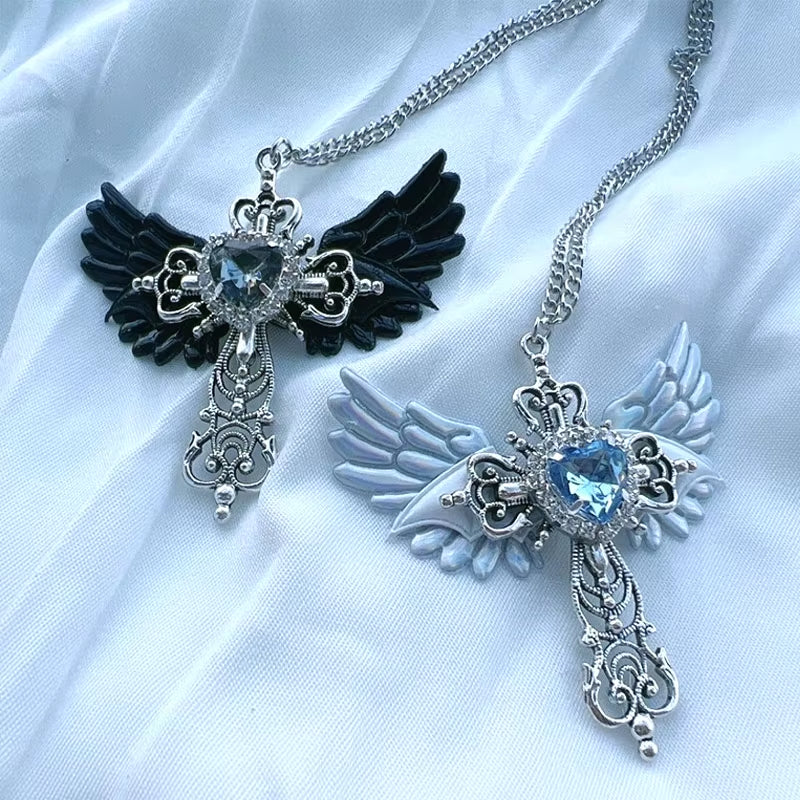 Wings Cross Necklace