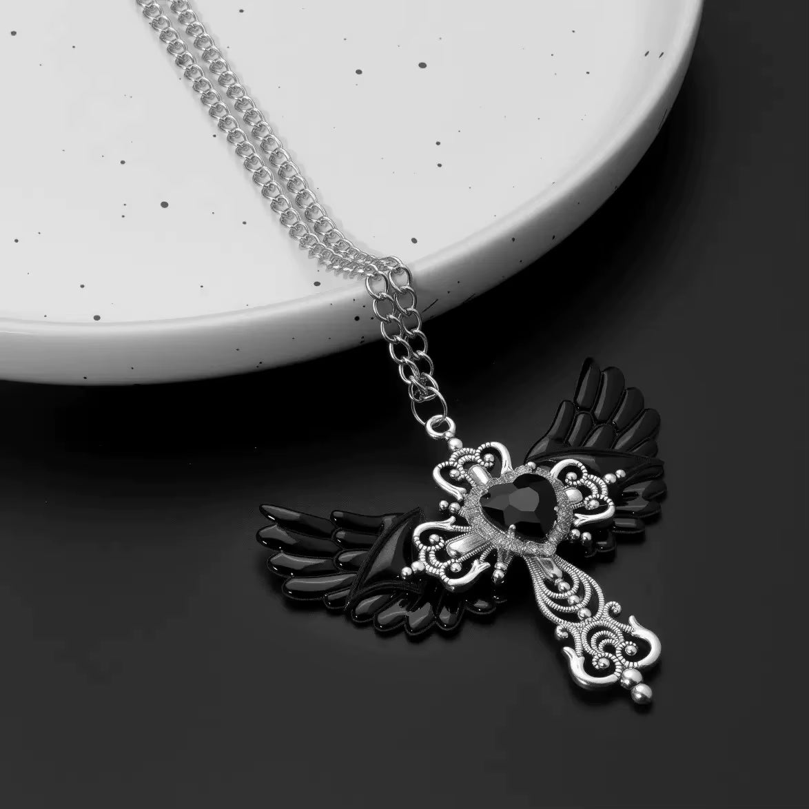 Wings Cross Necklace