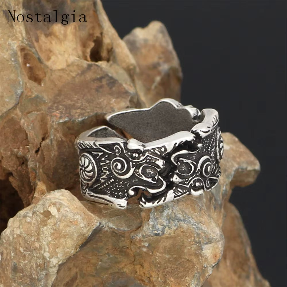 Viking Ravens Huginn Rings