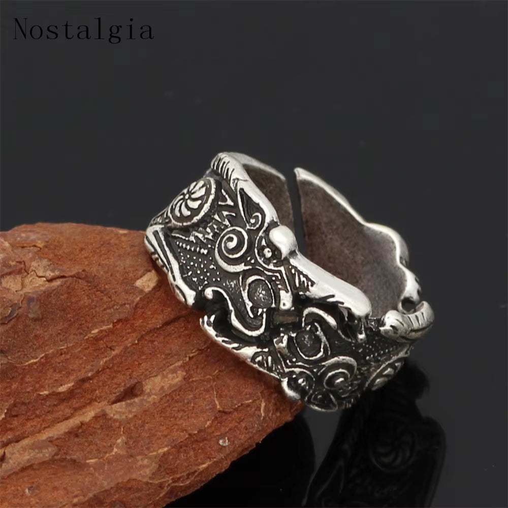 Viking Ravens Huginn Rings